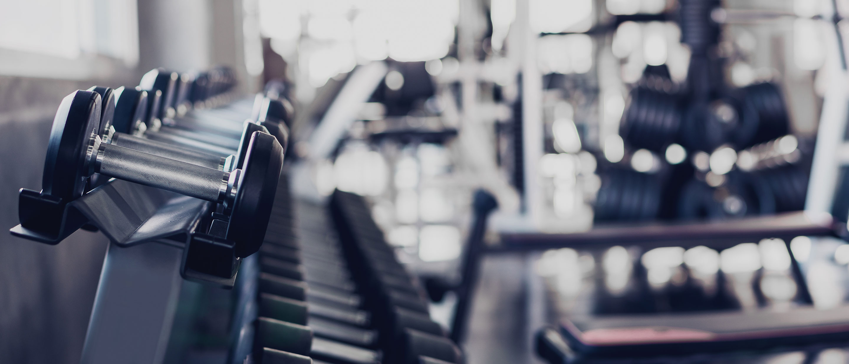 Gym with weights
